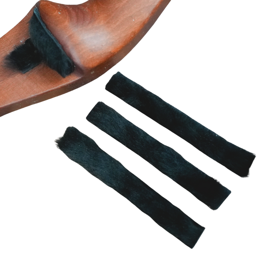 Calf Hair Recurve Limb Silencers & Arrow Shelf Kit — silencing-kit adhesive-backed pieces