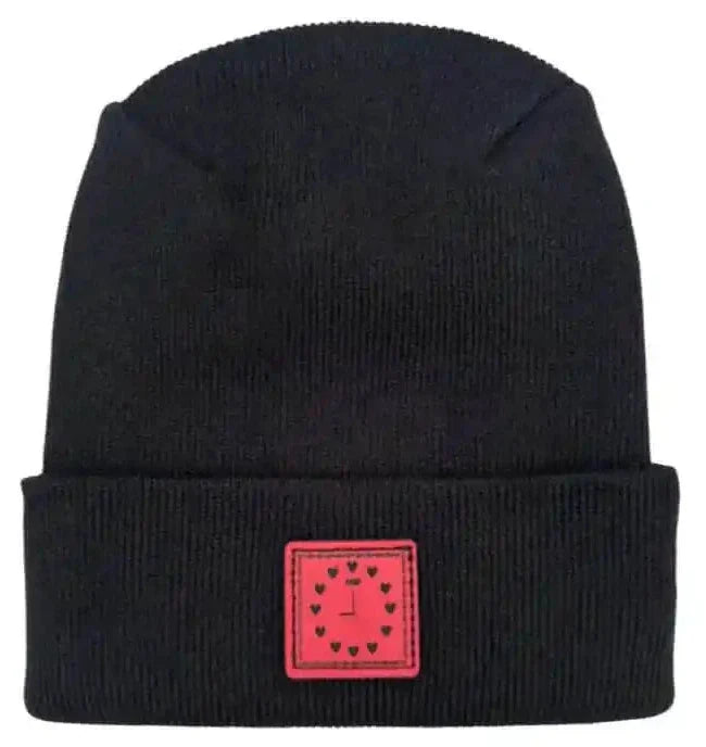 Valentine's Day H Stitch Beanie, Heart Clock