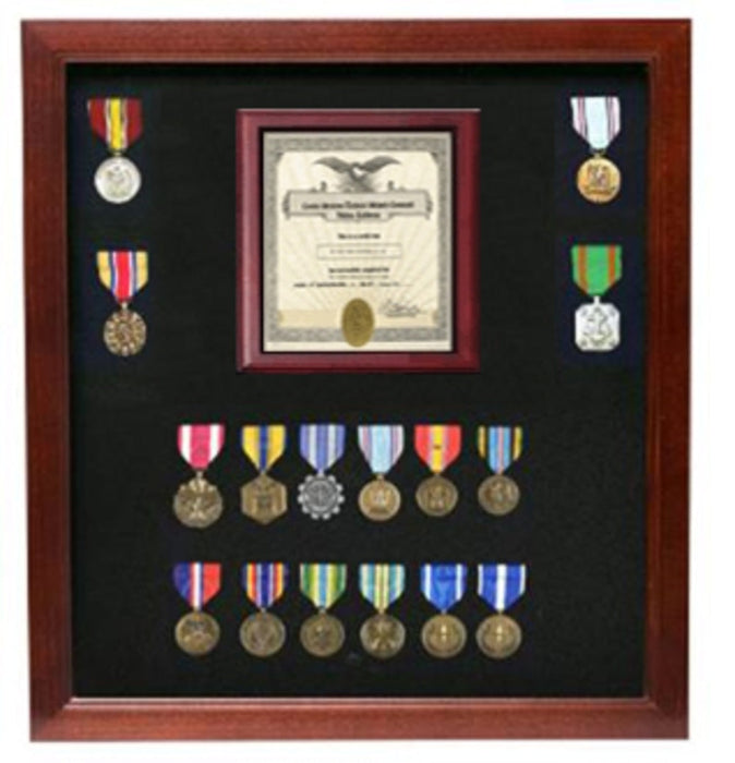 Police Medal and Flag Display Case., , The Military Gift Store, Flag and Medal Display Cases