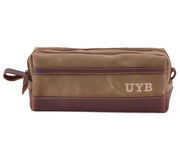 Waxed Canvas Toiletry Bag - Lifetime Leather Co