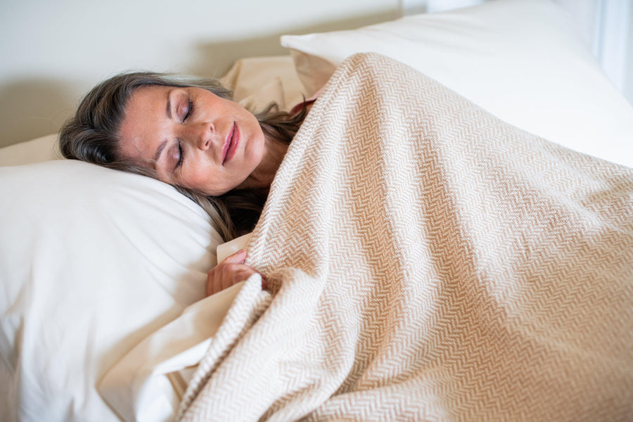 Herringbone Weave Cotton Blanket