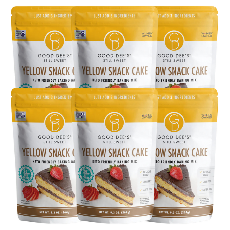 Back In stock! Yellow Snack Keto Cake Mix - Gluten Free and No Added Sugar by Good Dee's