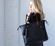 Lifetime Zippered Tote - Pebble - Lifetime Leather Co