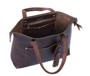Lifetime Zippered Tote - Pebble - Lifetime Leather Co
