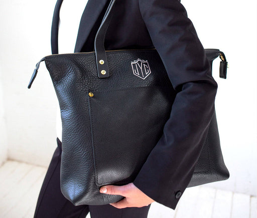 Lifetime Zippered Tote - Pebble - Lifetime Leather Co