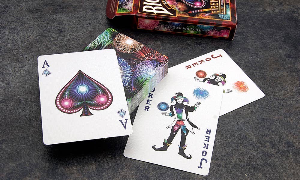 Bicycle Fireworks Playing Cards - Limited Edition Vibrant Design Deck