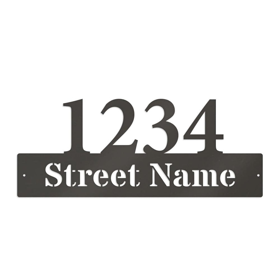 Address Number Sign - Durable Metal Address Sign | Weatherproof Street Number Plaque