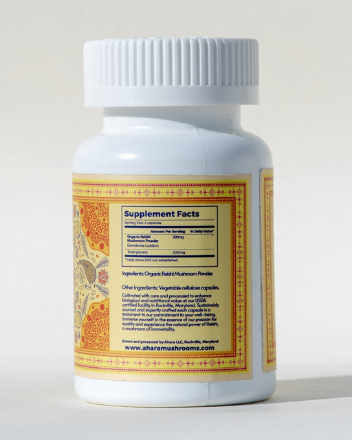 Ahara Mushrooms - Ahara Mushrooms Reishi Capsules - Tea & Infusions | Delivery near me in ... Farm2Me #url#
