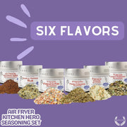 Air Fryer Kitchen Hero Seasoning Set - Artisanal Spice Blends Six Pack Collections & Gift Sets Gustus Vitae