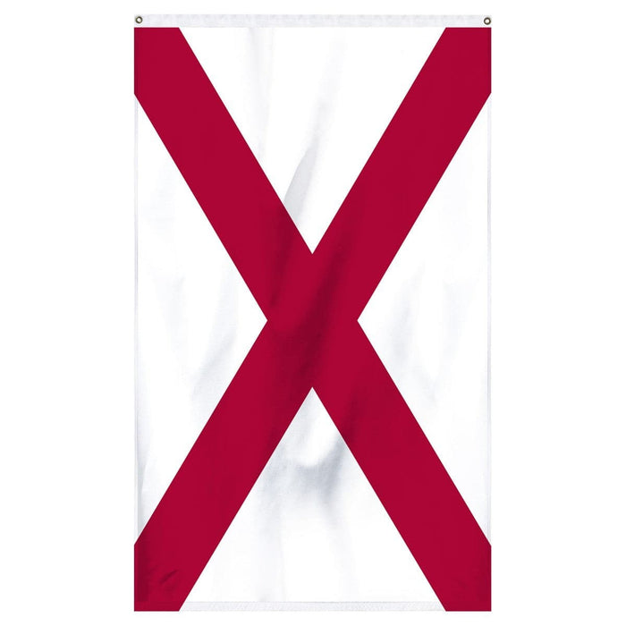 Alabama State Flag 3x5 - Durable Nylon Crimson Cross Made in USA