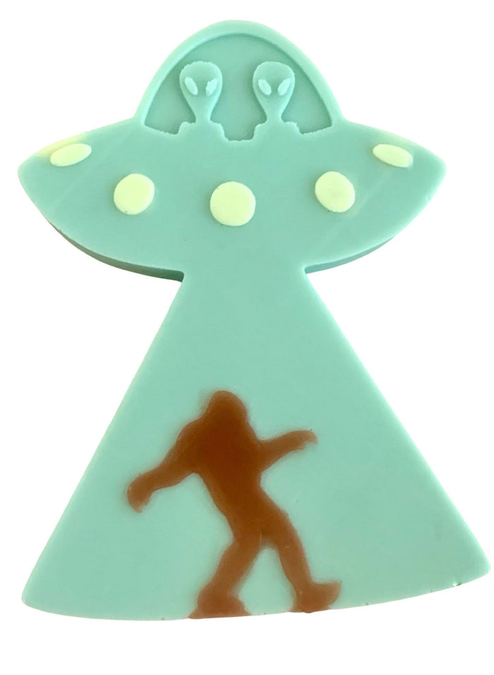 3D Large Alien Head Capturing Bigfoot Soap