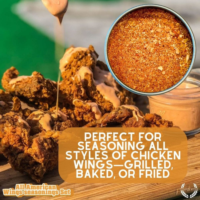 All American Wings Seasoning Set Collections & Gift Sets Gustus Vitae