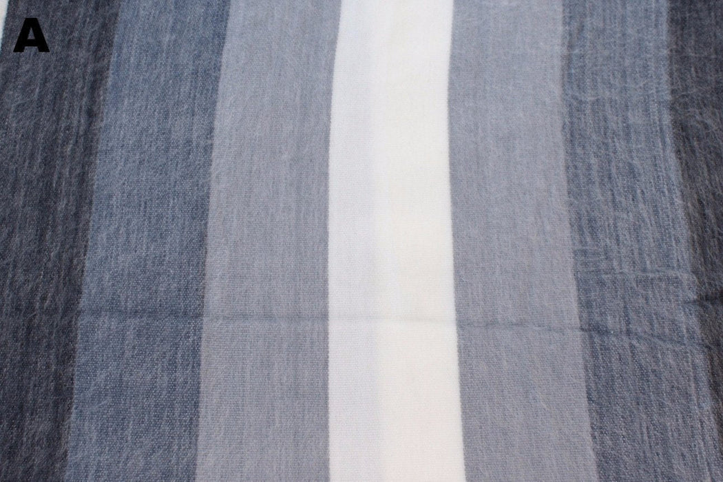 Alpaca Bed Blanket - Striped
