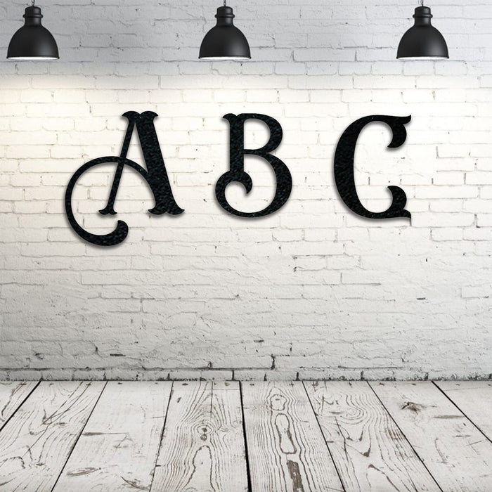 Alphabet- Single Initial Letter Eastwood Style Metal Sign