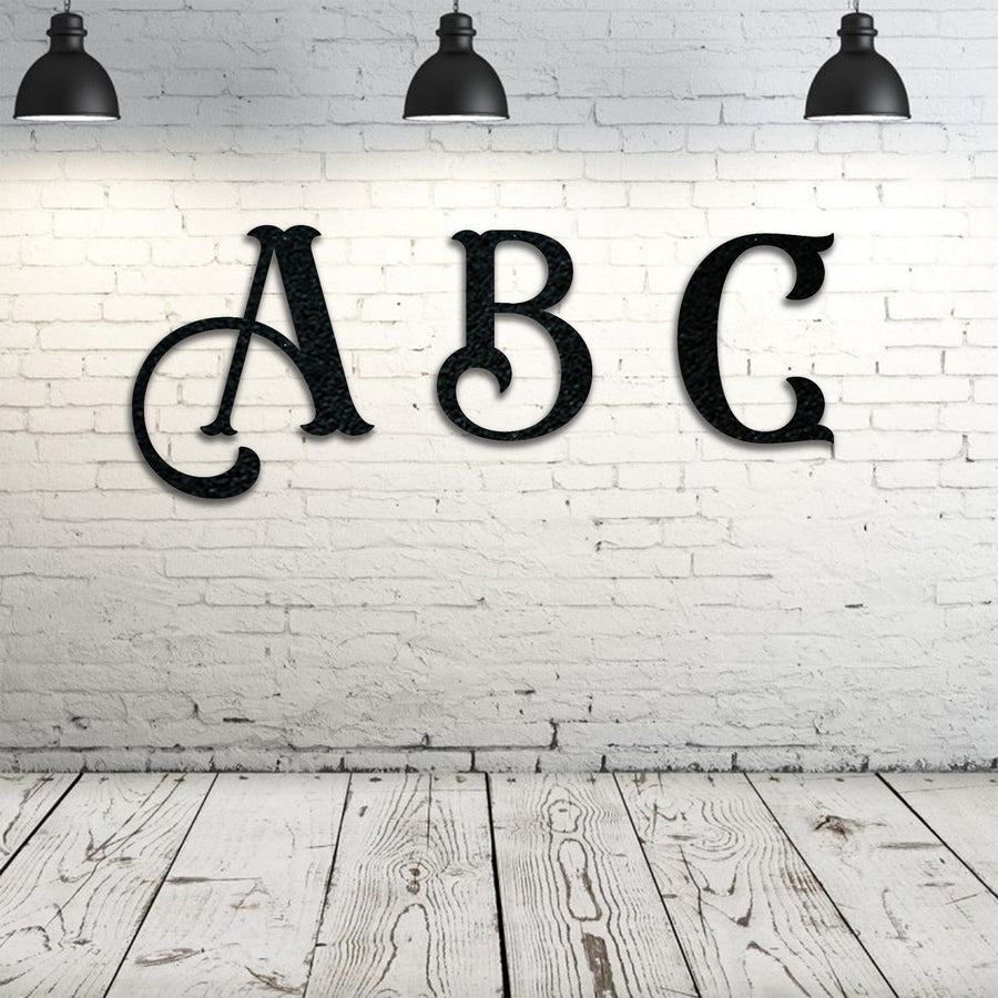 Alphabet- Single Initial Letter Eastwood Style Metal Sign