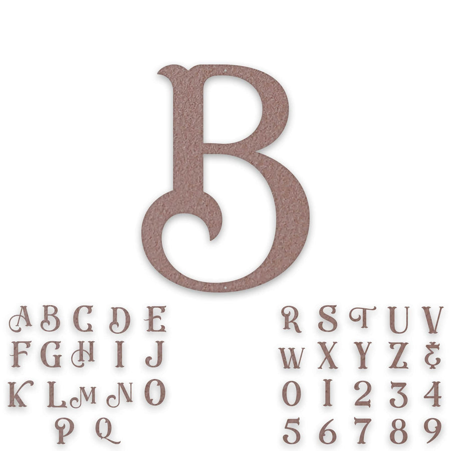 Alphabet- Single Initial Letter Eastwood Style Metal Sign