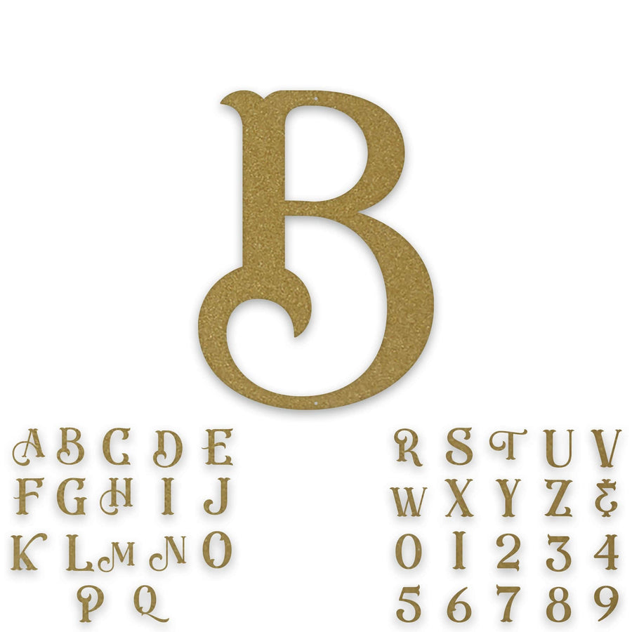 Alphabet- Single Initial Letter Eastwood Style Metal Sign