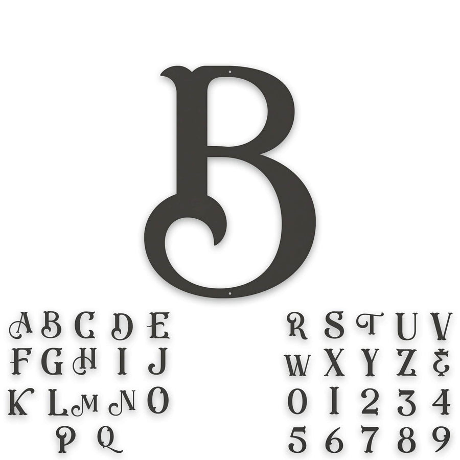 Alphabet- Single Initial Letter Eastwood Style Metal Sign