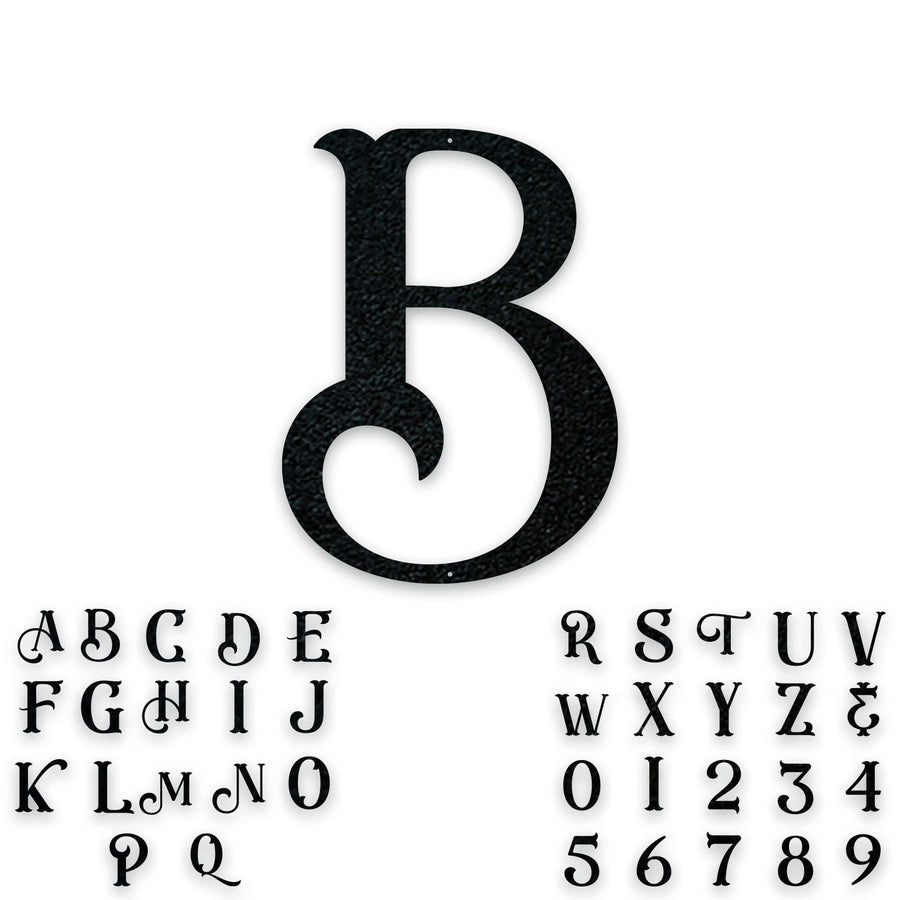 Alphabet- Single Initial Letter Eastwood Style Metal Sign
