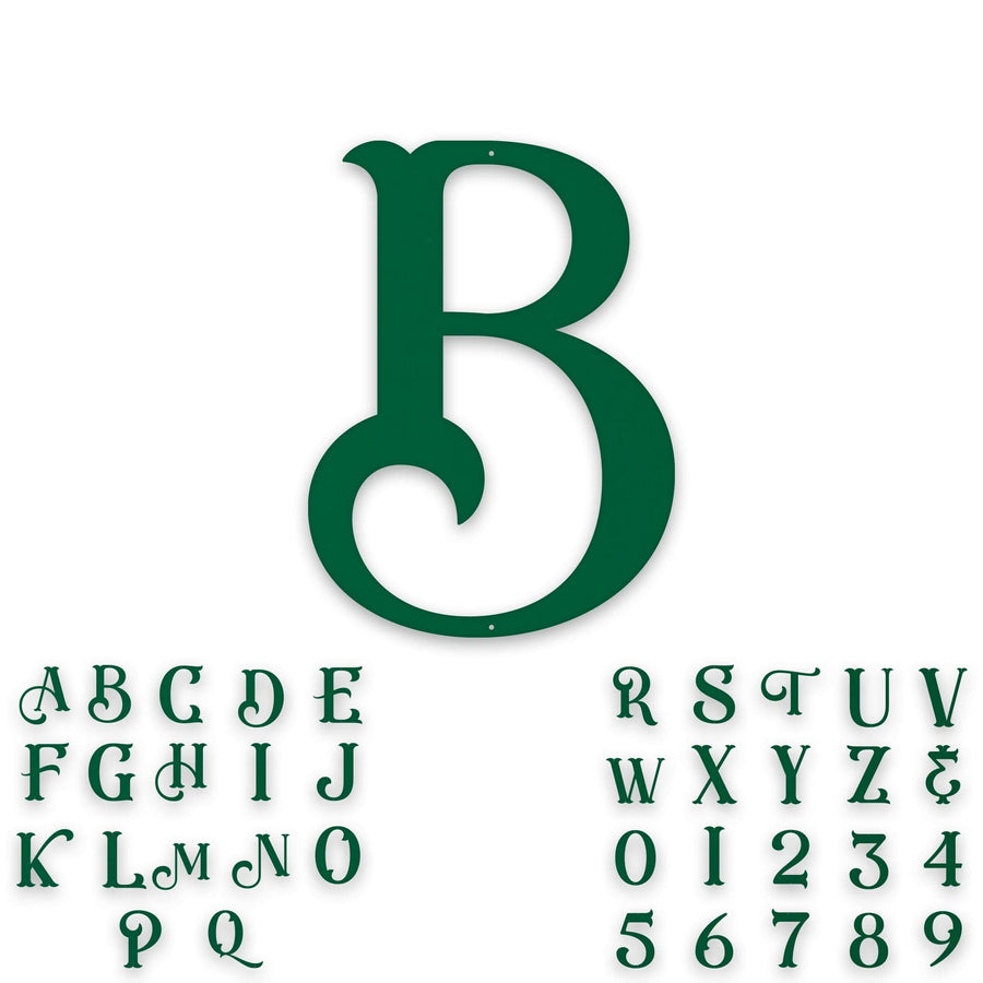 Alphabet- Single Initial Letter Eastwood Style Metal Sign