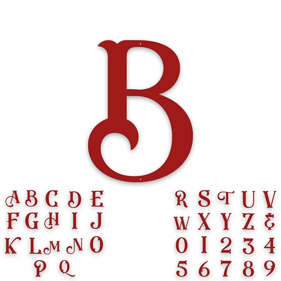 Alphabet- Single Initial Letter Eastwood Style Metal Sign