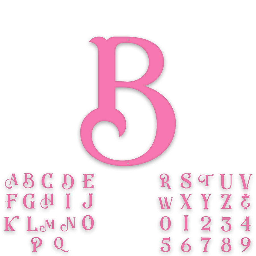 Alphabet- Single Initial Letter Eastwood Style Metal Sign