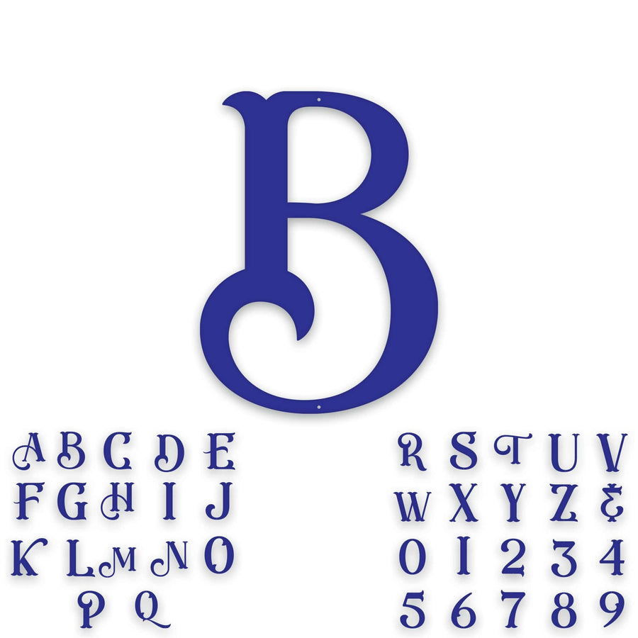 Alphabet- Single Initial Letter Eastwood Style Metal Sign