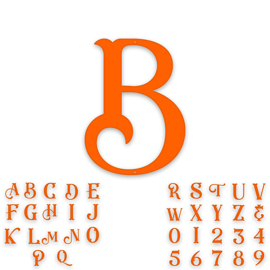 Alphabet- Single Initial Letter Eastwood Style Metal Sign