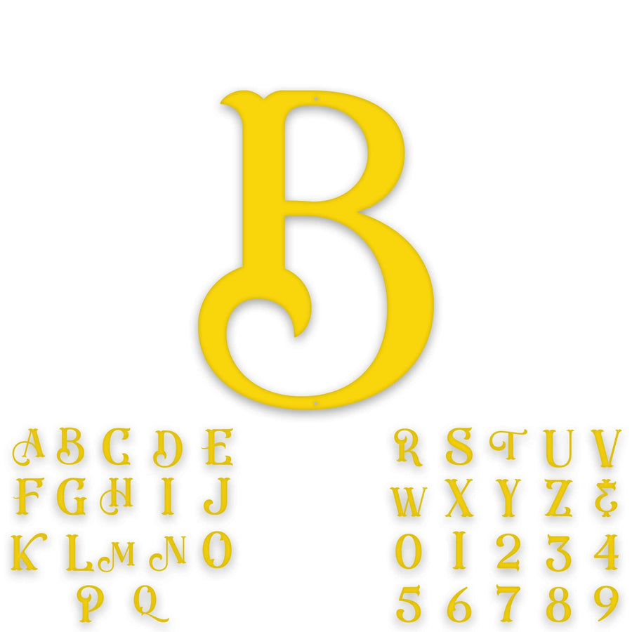 Alphabet- Single Initial Letter Eastwood Style Metal Sign