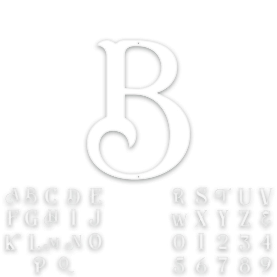 Alphabet- Single Initial Letter Eastwood Style Metal Sign