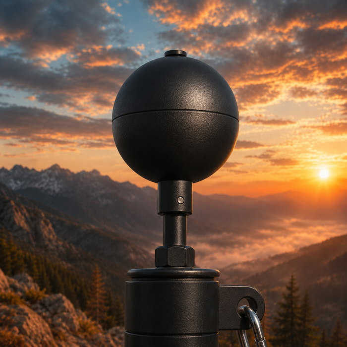 Aluminum Black Bronze Flagpole Ball Topper