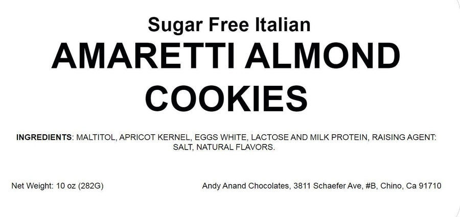 Andy Anand Sugar-Free Italian Amaretti Cookies, 20 pc, 4 Flavors – Gluten-Free, Diabetic-Friendly, Authentic Recipe, Birthday & Holiday Gift