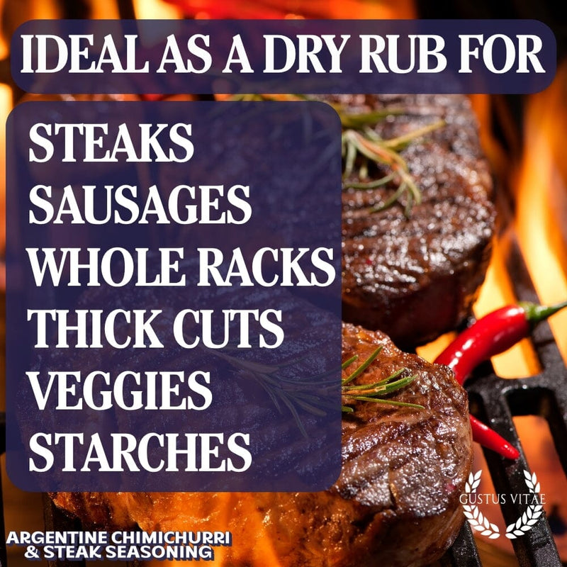 Argentine Chimichurri & Steak Seasoning Bougie BBQ Gustus Vitae
