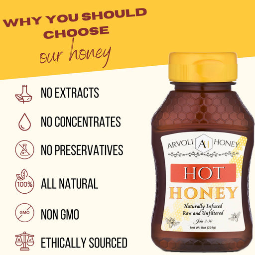 Arvoli Honey - Arvoli Honey Hot Honey Bottle - 8 oz - Honey | Delivery near me in ... Farm2Me #url#