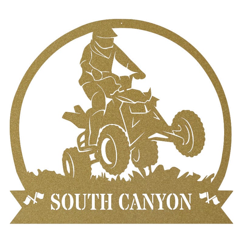 ATV Monogram Metal Sign