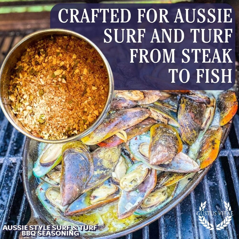 Aussie Style Surf & Turf BBQ Seasoning Bougie BBQ Gustus Vitae