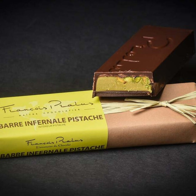 Pralus Infernale Pistache Praline Bar 75% by Farm2Me