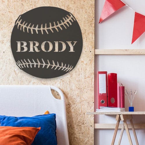 Baseball - Personalized Metal Sign