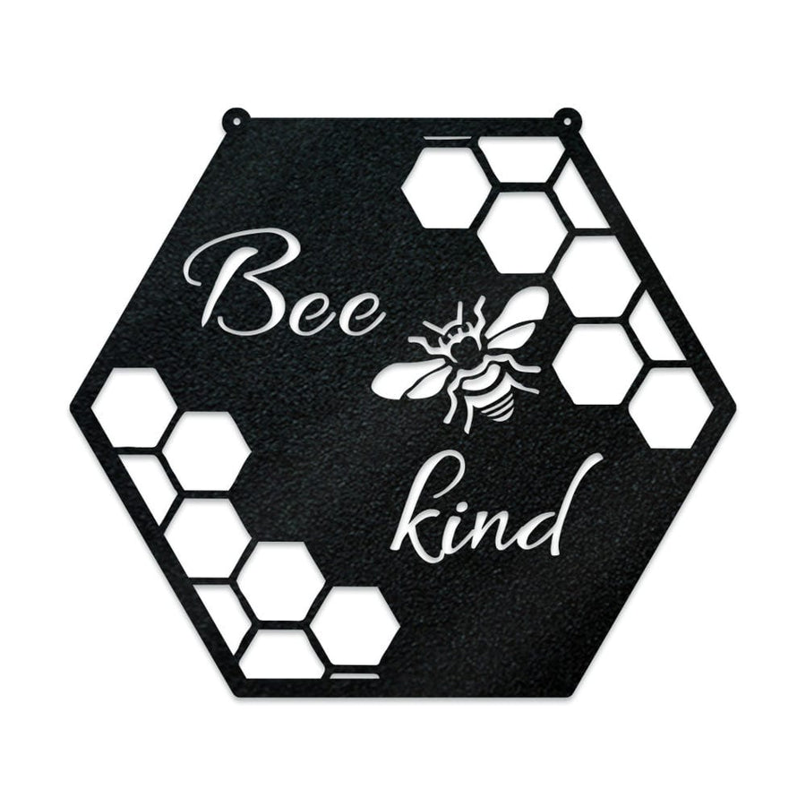 Bee Kind - Bee Hive Metal Sign
