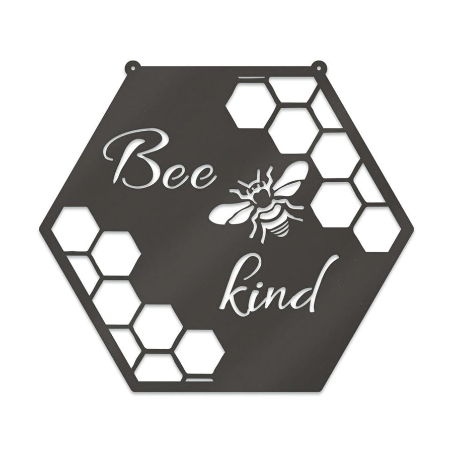 Bee Kind - Bee Hive Metal Sign
