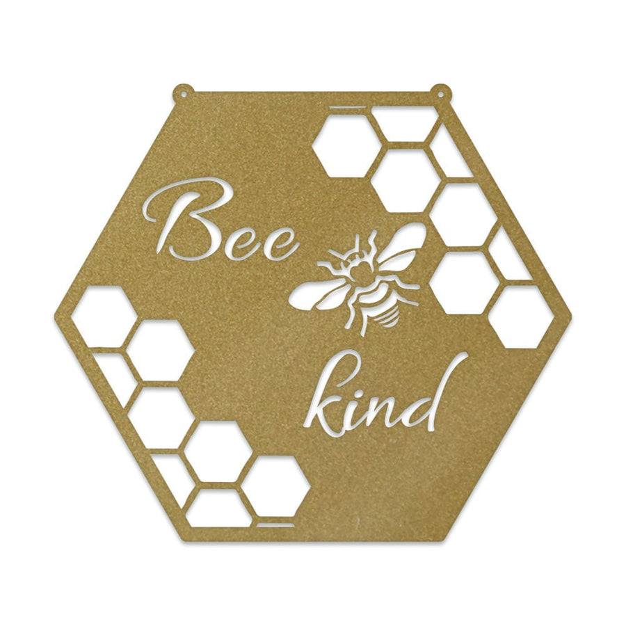 Bee Kind - Bee Hive Metal Sign