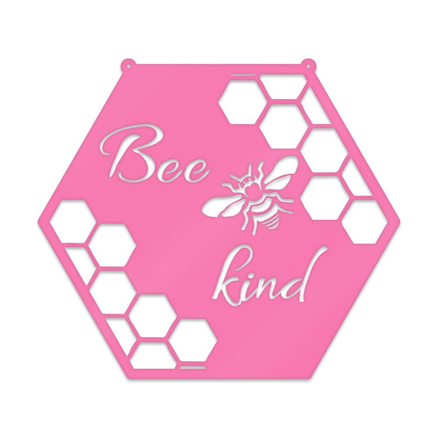 Bee Kind - Bee Hive Metal Sign