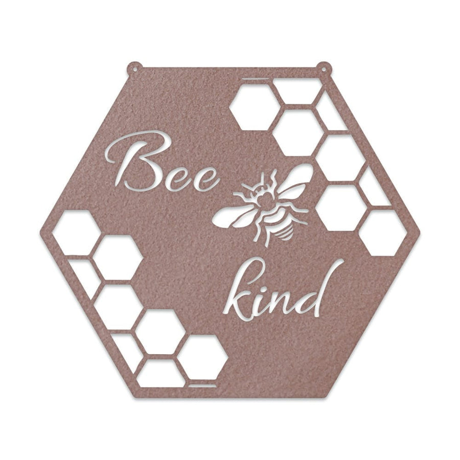 Bee Kind - Bee Hive Metal Sign