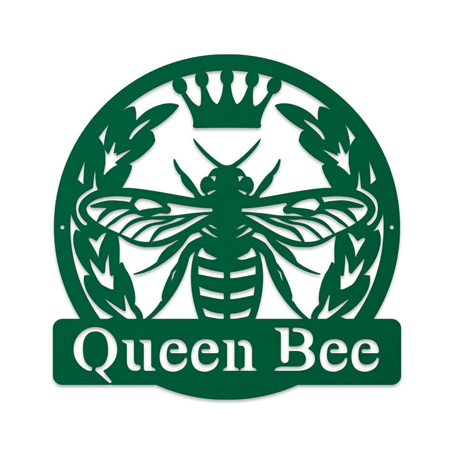 Bee Queen Monogram - Metal Sign