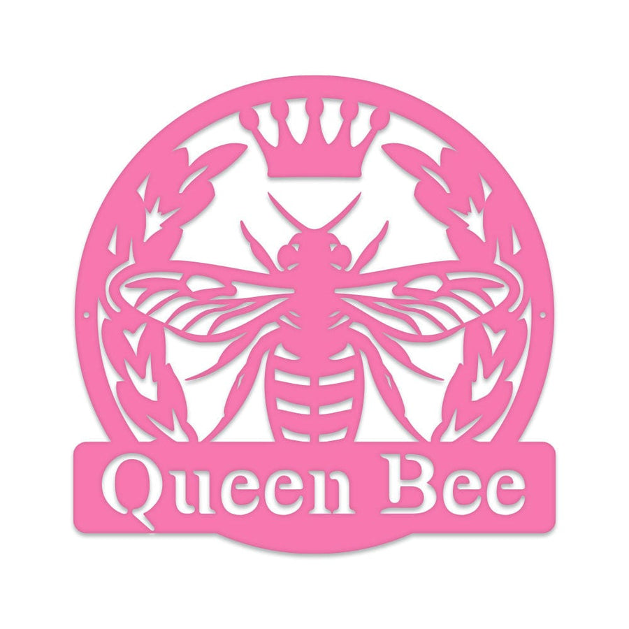 Bee Queen Monogram - Metal Sign