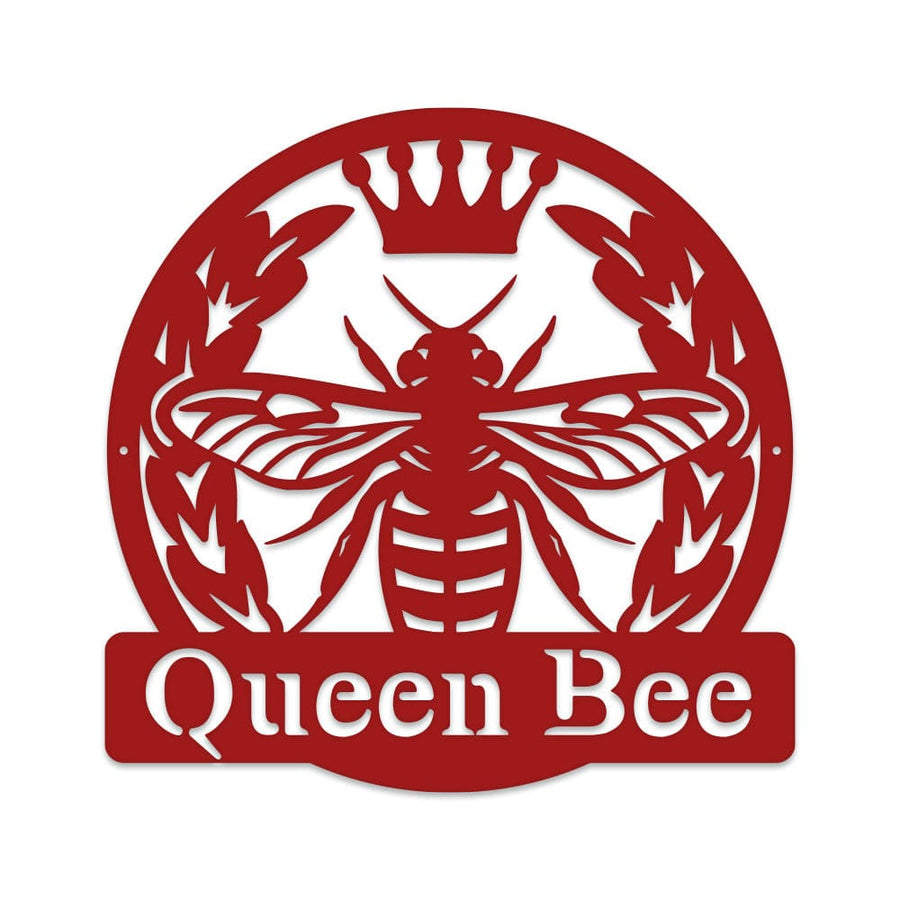 Bee Queen Monogram - Metal Sign
