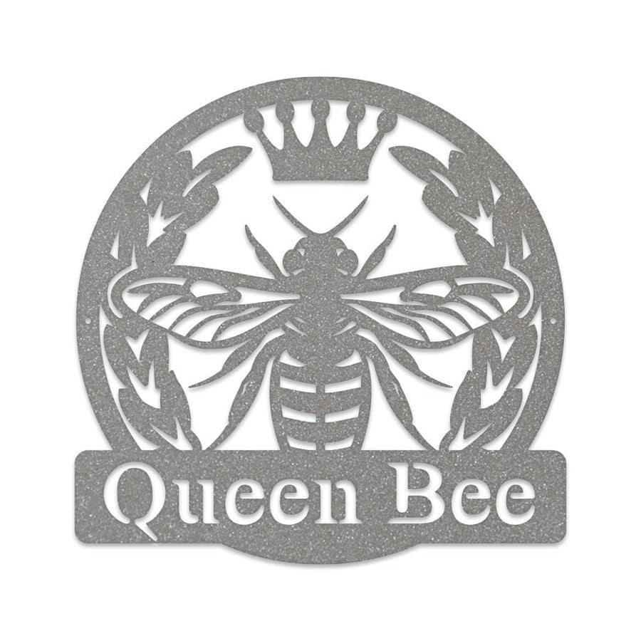 Bee Queen Monogram - Metal Sign