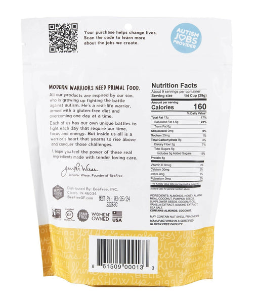 BeeFree - Bee Free Warrior Mix: Auggy's Original Granola, Gluten Free, Grain Free - 12 Bags x 9oz - Cereal & Granola | Delivery near me in ... Farm2Me #url#