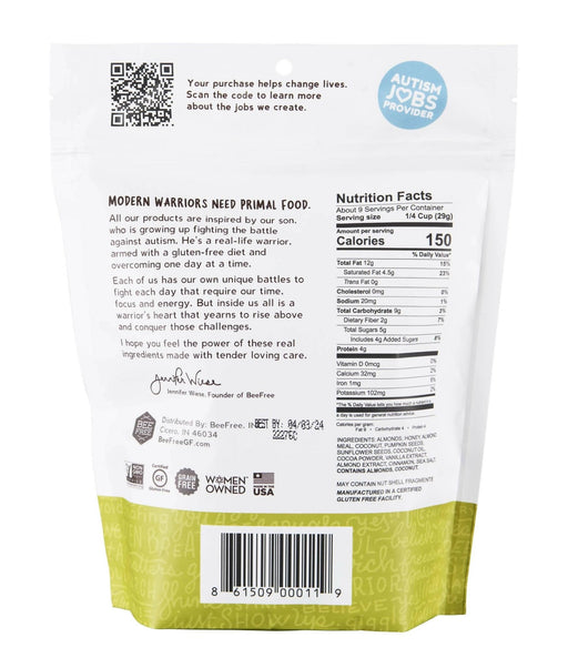 BeeFree - Bee Free Warrior Mix: Clay's Chocolate Buzz Granola, Gluten Free, Grain Free - 12 Bags x 9oz - Cereal & Granola | Delivery near me in ... Farm2Me #url#