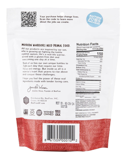 BeeFree - Bee Free Warrior Mix: Hagen's Berry Bomb Granola, Gluten Free, Grain Free - 12 Bags x 9oz - Cereal & Granola | Delivery near me in ... Farm2Me #url#